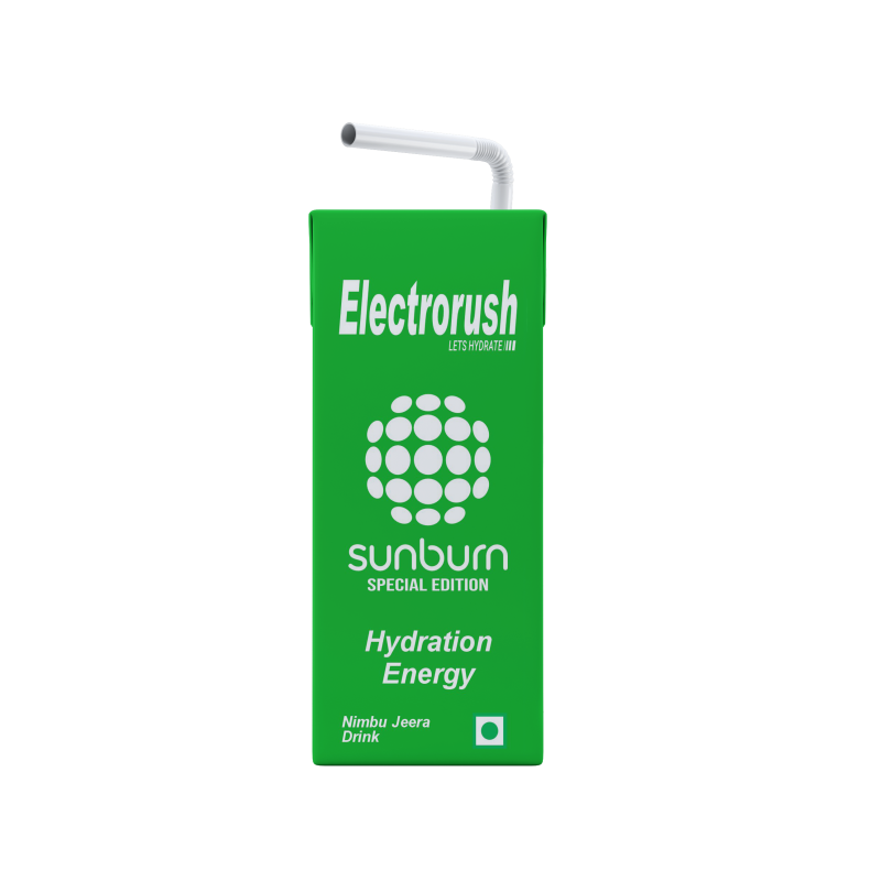 Electrorush X Sunburn special edition I hydration energy drink I Nimbu Jeera Flavour I 200ml Ready to drink