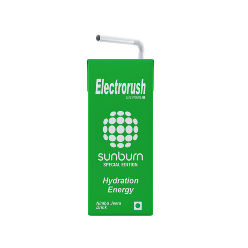 Electrorush X Sunburn special edition I hydration energy drink I Nimbu Jeera Flavour I 200ml Ready to drink