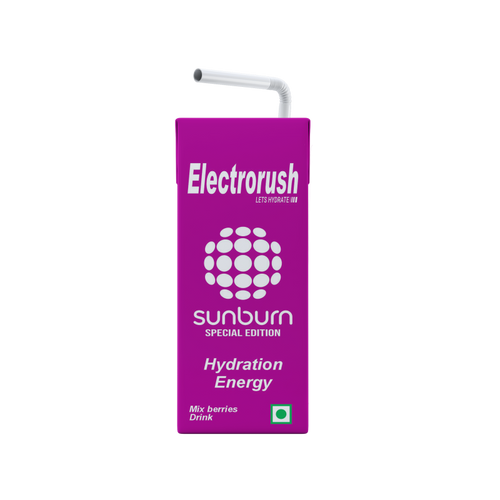 Electrorush X Sunburn special edition I hydration energy drink I Mix Berries Flavour I 200ml Ready to drink