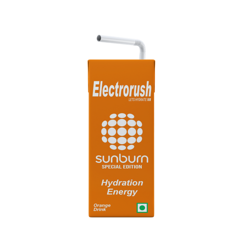 Electrorush X Sunburn Special Edition I Hydration Energy Drink I Orange Flavour I 200ml Ready to drink