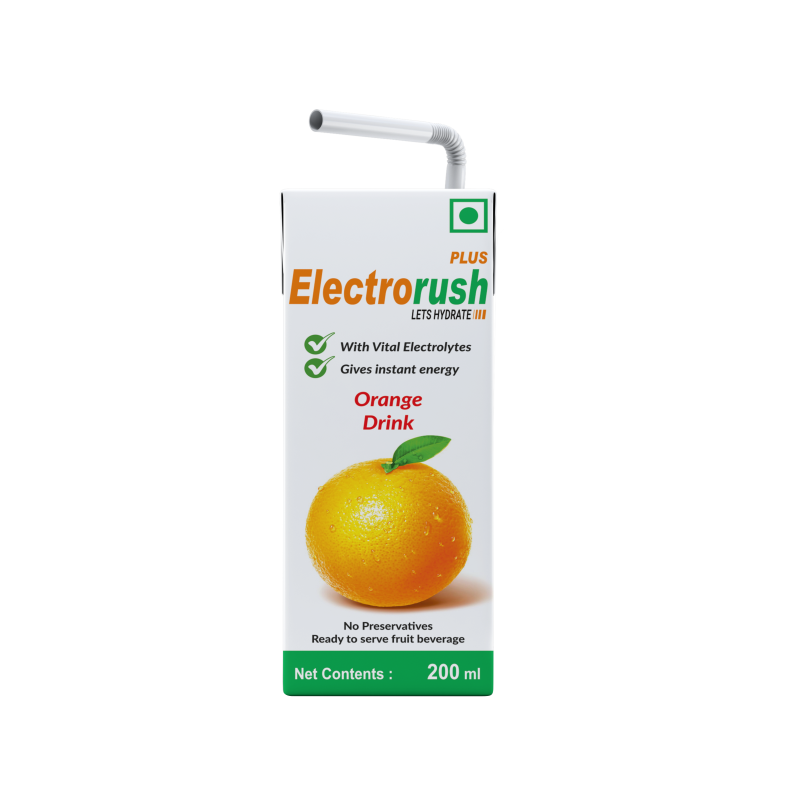 Electrorush Plus Orange I Ready to drink I Vital Electrolytes that gives you Instant energy