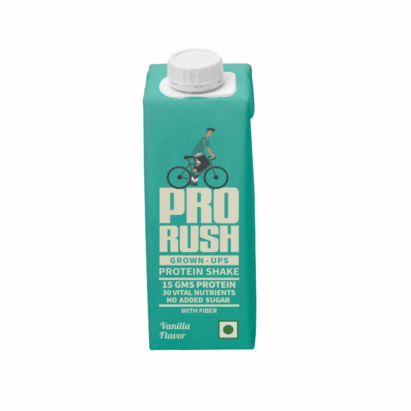 Prorush Protein Shake ( 15G Protein + 30 Nutrients + Fiber ) Vanilla Flavour